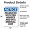Signmission Please Do Not Feed Horses Are, 10 in W x Rectangle, Vinyl Decal OS-2PACK-NS-D-1014-V-17377 - alternate 2
